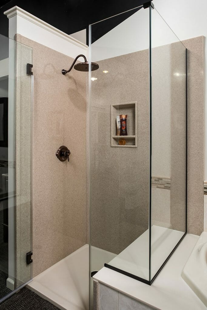 Modern contemporary shower stall